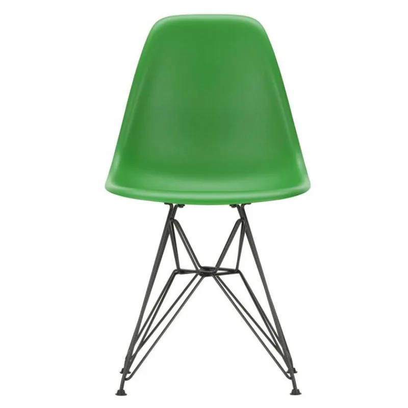 New Eames Plastic Chair DSR Zwart Tuinstoelen|Eetkamerstoelen