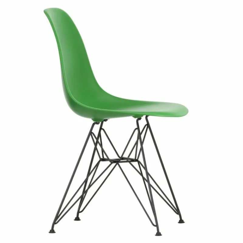 New Eames Plastic Chair DSR Zwart Tuinstoelen|Eetkamerstoelen