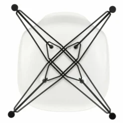 New Eames Plastic Chair DSR Zwart Tuinstoelen|Eetkamerstoelen