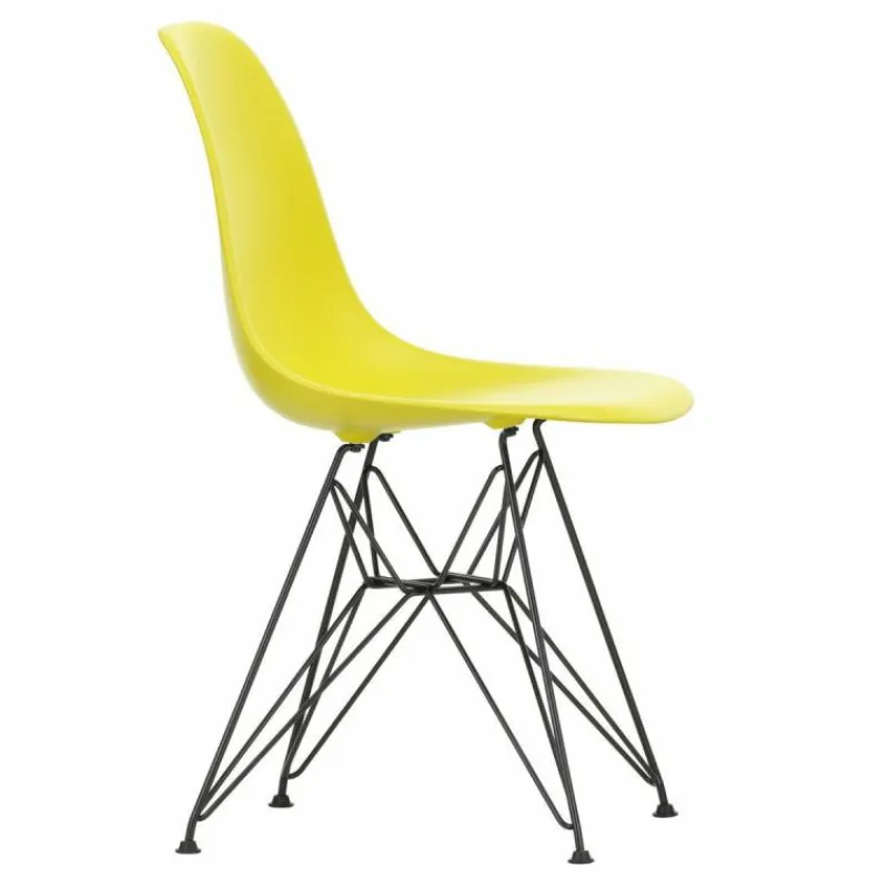 New Eames Plastic Chair DSR Zwart Tuinstoelen|Eetkamerstoelen