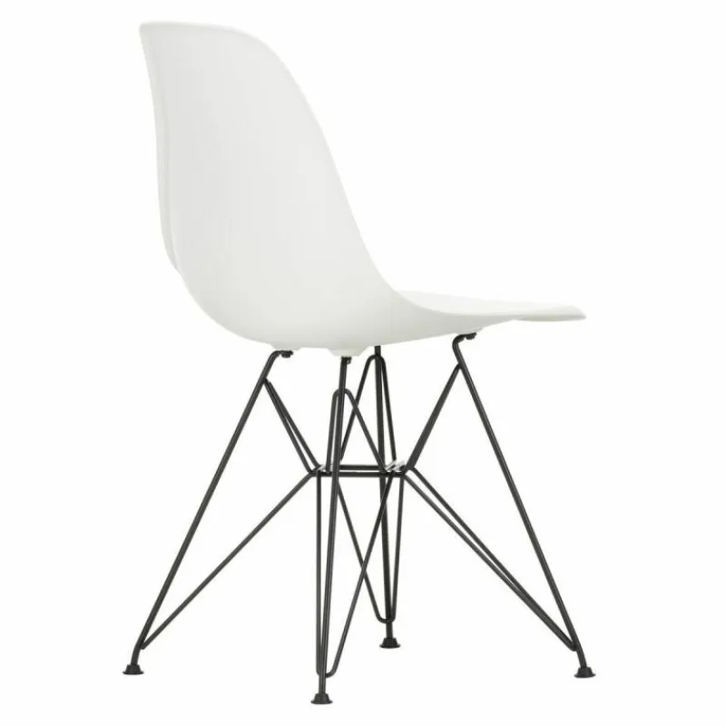 New Eames Plastic Chair DSR Zwart Tuinstoelen|Eetkamerstoelen