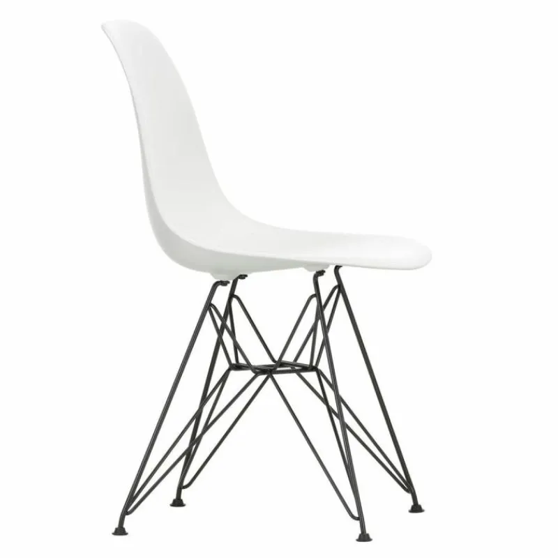 New Eames Plastic Chair DSR Zwart Tuinstoelen|Eetkamerstoelen