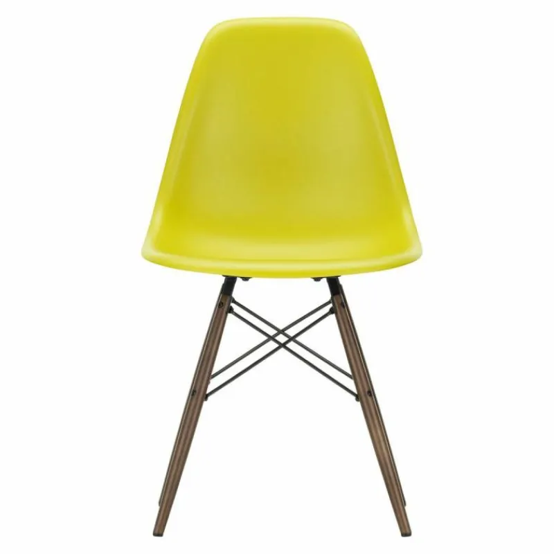 Online Eames Plastic Chair DSW Stoel Esdoorn Donker Eetkamerstoelen