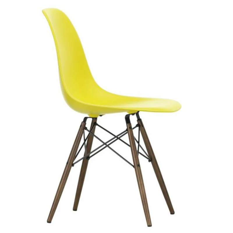 Online Eames Plastic Chair DSW Stoel Esdoorn Donker Eetkamerstoelen