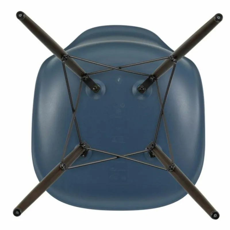 Online Eames Plastic Chair DSW Stoel Esdoorn Donker Eetkamerstoelen