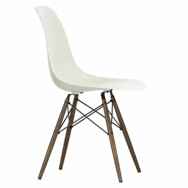 Online Eames Plastic Chair DSW Stoel Esdoorn Donker Eetkamerstoelen