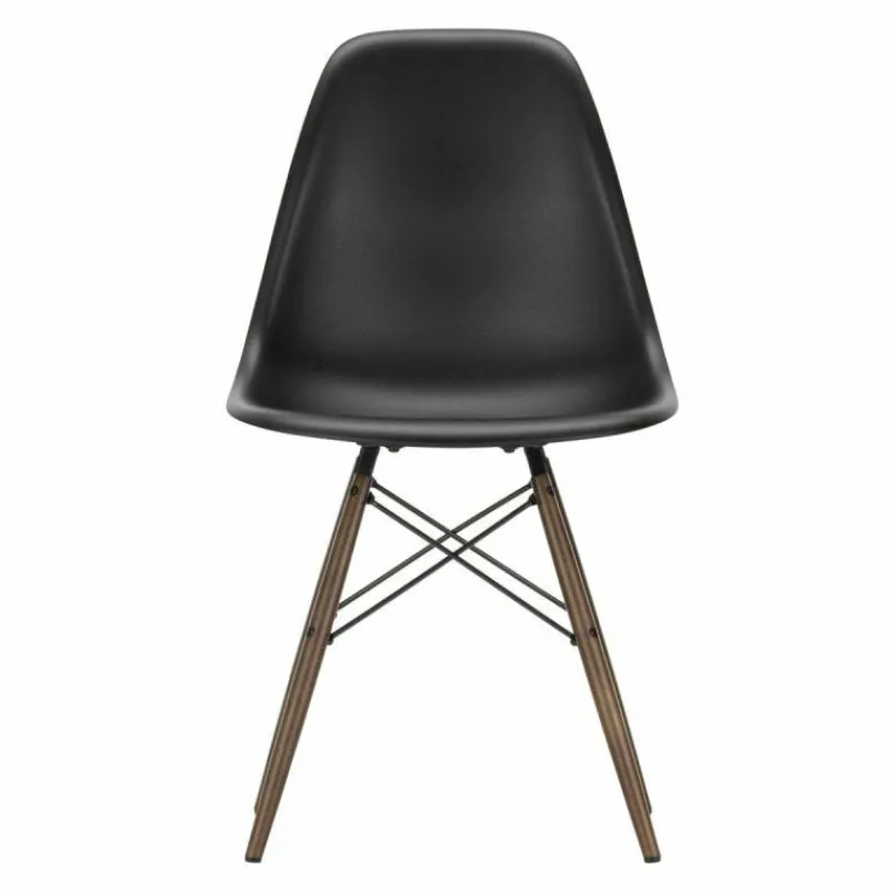 Online Eames Plastic Chair DSW Stoel Esdoorn Donker Eetkamerstoelen