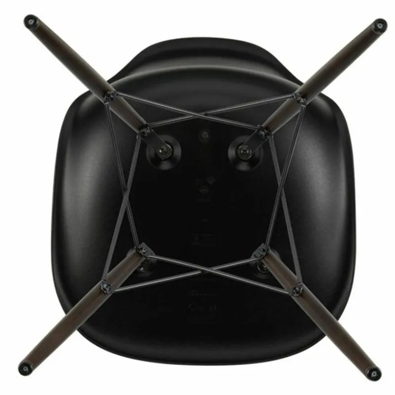 Online Eames Plastic Chair DSW Stoel Esdoorn Donker Eetkamerstoelen
