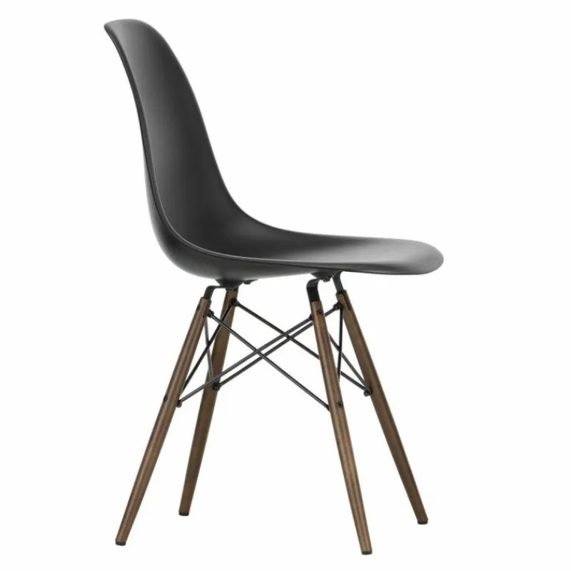 Online Eames Plastic Chair DSW Stoel Esdoorn Donker Eetkamerstoelen