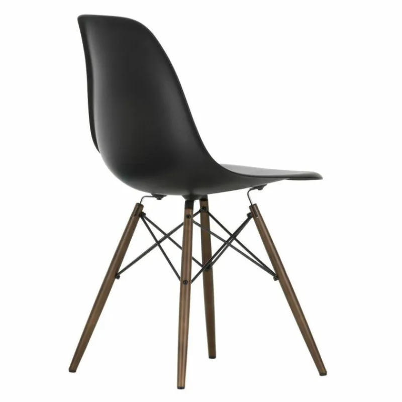 Online Eames Plastic Chair DSW Stoel Esdoorn Donker Eetkamerstoelen