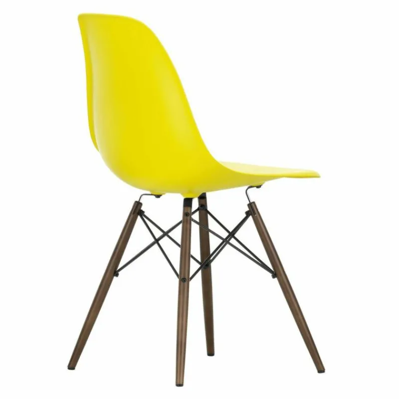 Online Eames Plastic Chair DSW Stoel Esdoorn Donker Eetkamerstoelen