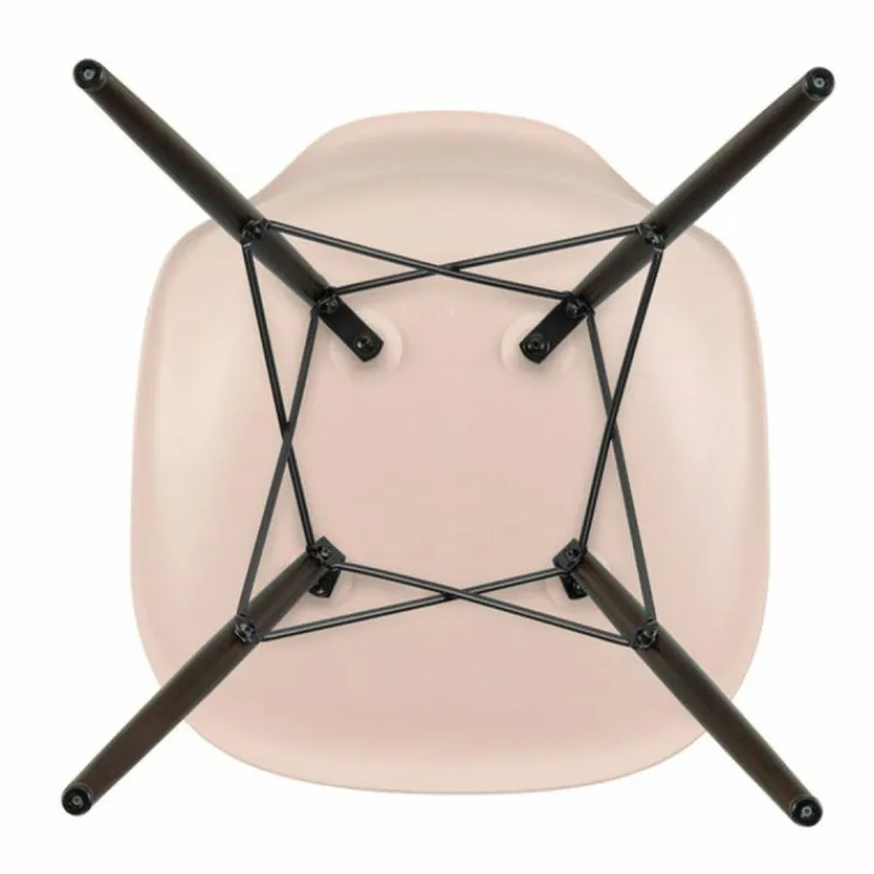 Online Eames Plastic Chair DSW Stoel Esdoorn Donker Eetkamerstoelen