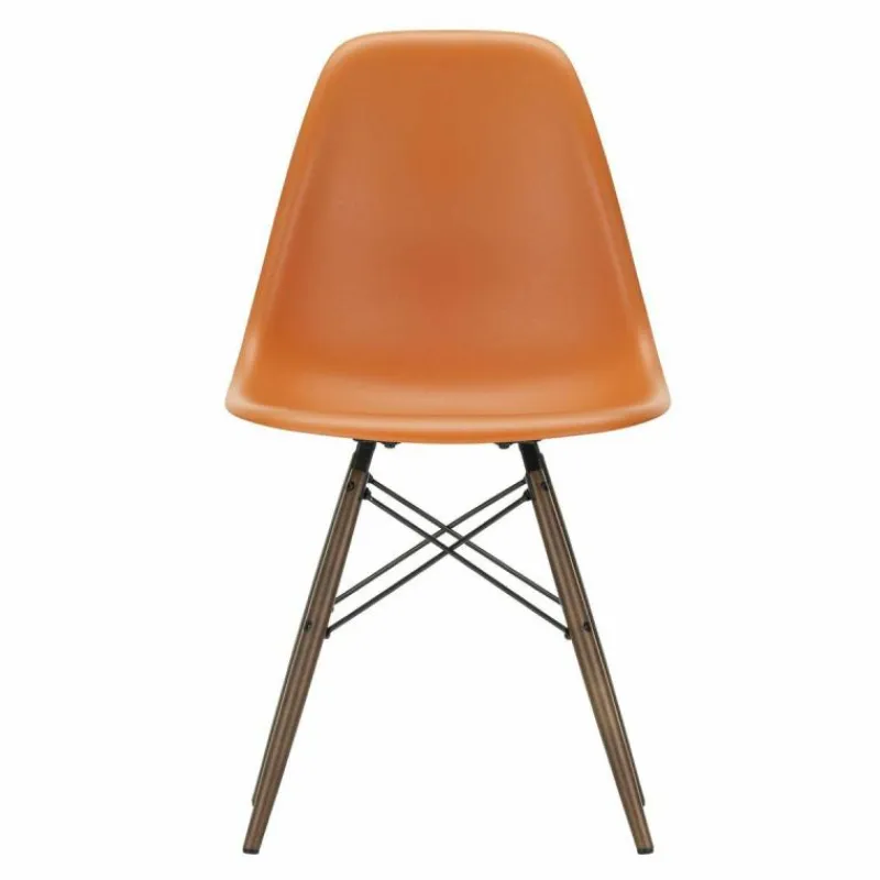 Online Eames Plastic Chair DSW Stoel Esdoorn Donker Eetkamerstoelen