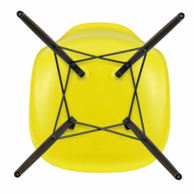 Online Eames Plastic Chair DSW Stoel Esdoorn Donker Eetkamerstoelen