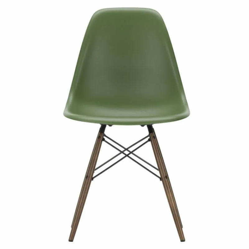 Online Eames Plastic Chair DSW Stoel Esdoorn Donker Eetkamerstoelen