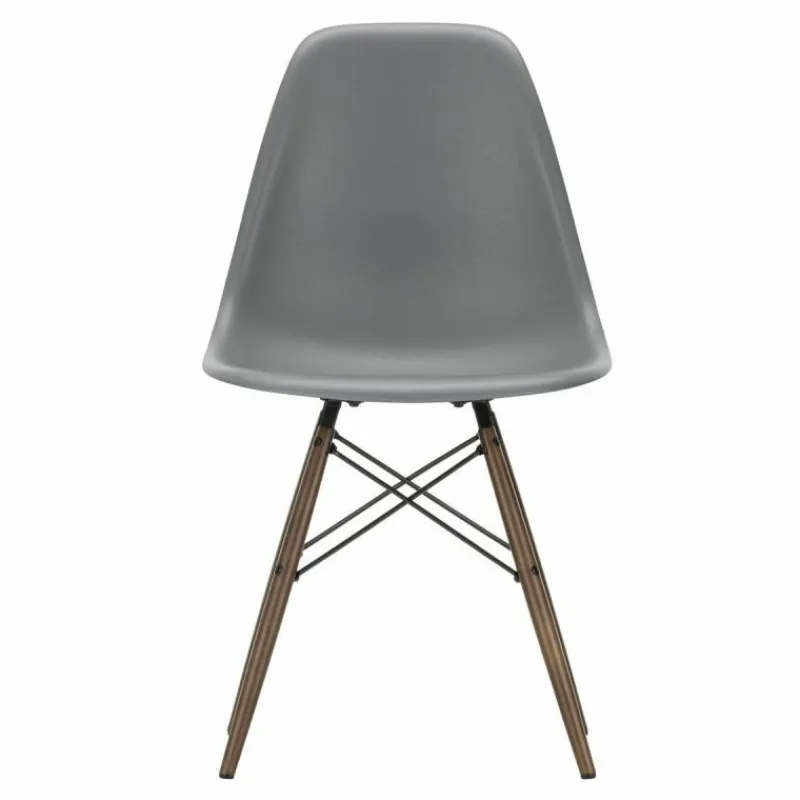 Online Eames Plastic Chair DSW Stoel Esdoorn Donker Eetkamerstoelen