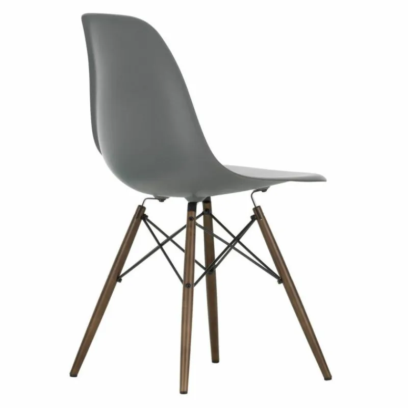 Online Eames Plastic Chair DSW Stoel Esdoorn Donker Eetkamerstoelen