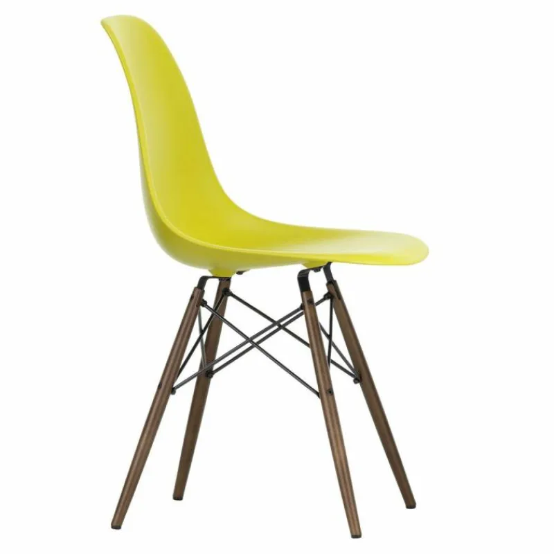 Online Eames Plastic Chair DSW Stoel Esdoorn Donker Eetkamerstoelen