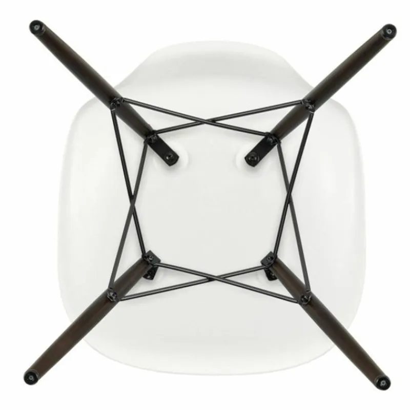 Online Eames Plastic Chair DSW Stoel Esdoorn Donker Eetkamerstoelen