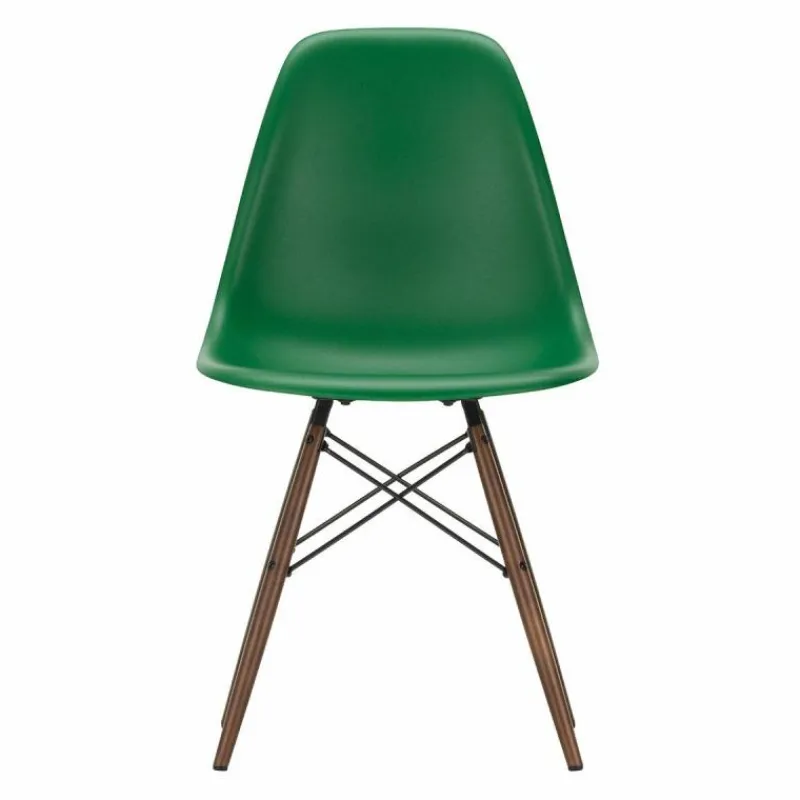 Online Eames Plastic Chair DSW Stoel Esdoorn Donker Eetkamerstoelen