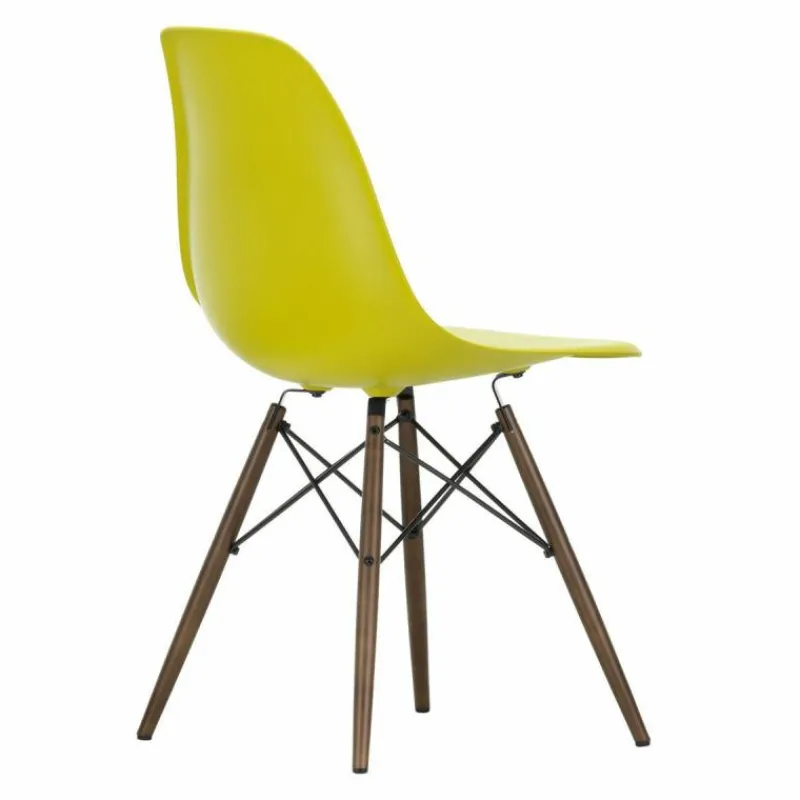 Online Eames Plastic Chair DSW Stoel Esdoorn Donker Eetkamerstoelen