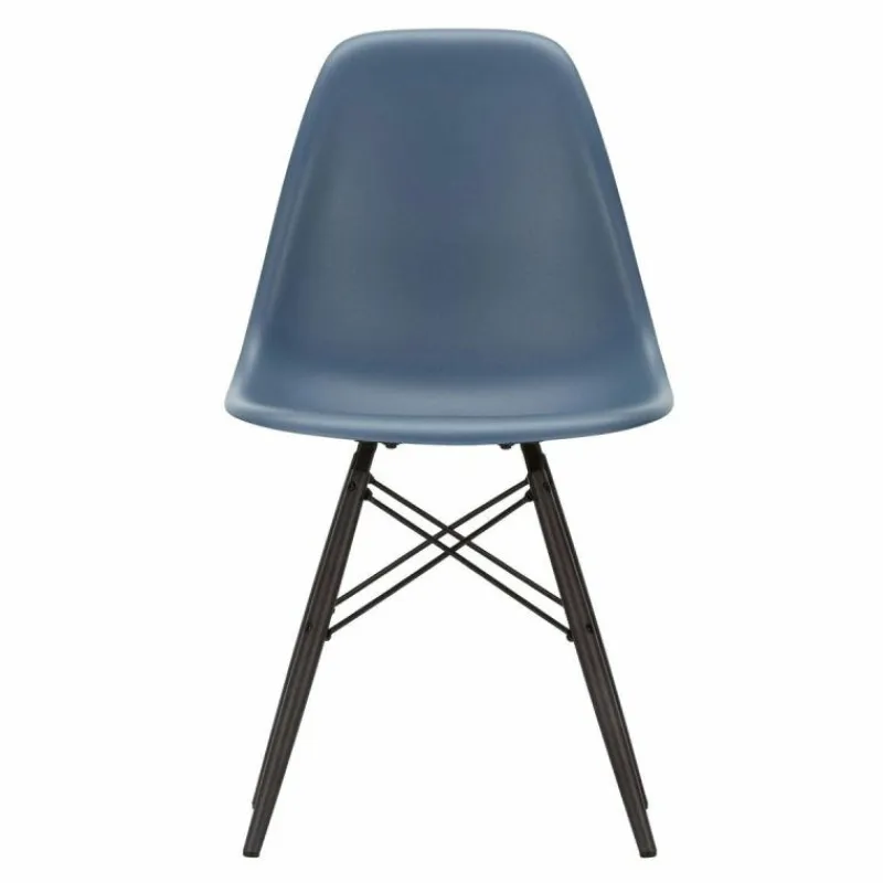 Hot Eames Plastic Chair DSW Stoel Esdoorn Zwart Eetkamerstoelen