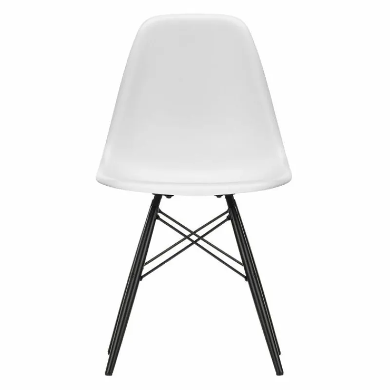 Hot Eames Plastic Chair DSW Stoel Esdoorn Zwart Eetkamerstoelen