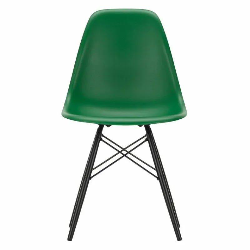 Hot Eames Plastic Chair DSW Stoel Esdoorn Zwart Eetkamerstoelen
