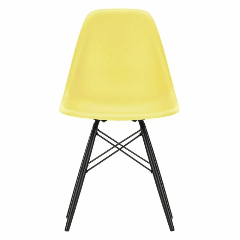 Hot Eames Plastic Chair DSW Stoel Esdoorn Zwart Eetkamerstoelen