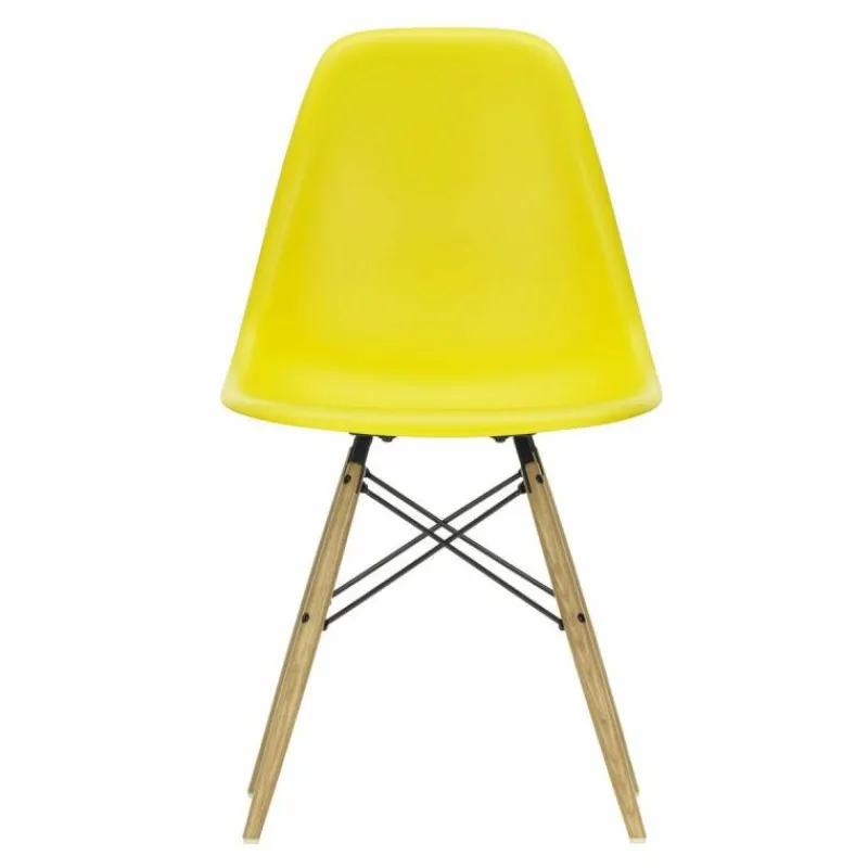 Sale Eames Plastic Chair DSW Stoel Esdoorn Gelig Eetkamerstoelen
