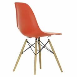 Sale Eames Plastic Chair DSW Stoel Esdoorn Gelig Eetkamerstoelen