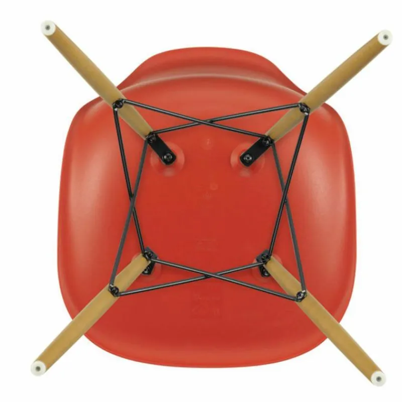 Sale Eames Plastic Chair DSW Stoel Esdoorn Gelig Eetkamerstoelen