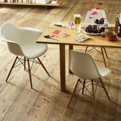 Sale Eames Plastic Chair DSW Stoel Esdoorn Gelig Eetkamerstoelen