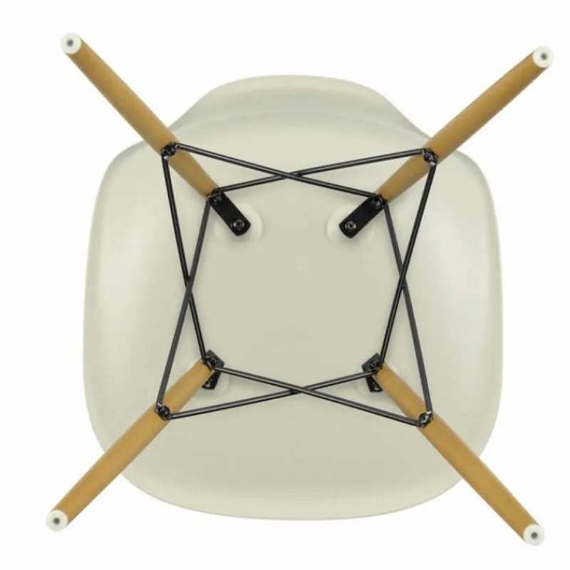 Sale Eames Plastic Chair DSW Stoel Esdoorn Gelig Eetkamerstoelen