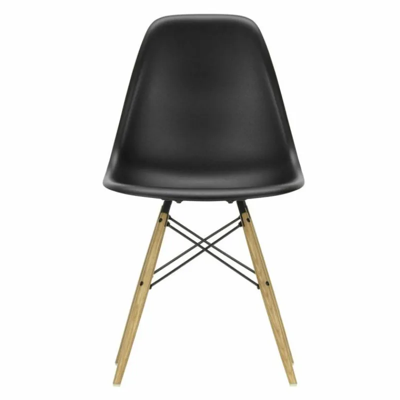Sale Eames Plastic Chair DSW Stoel Esdoorn Gelig Eetkamerstoelen