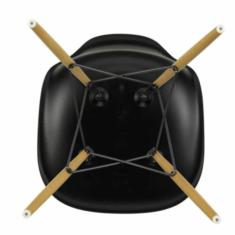 Sale Eames Plastic Chair DSW Stoel Esdoorn Gelig Eetkamerstoelen
