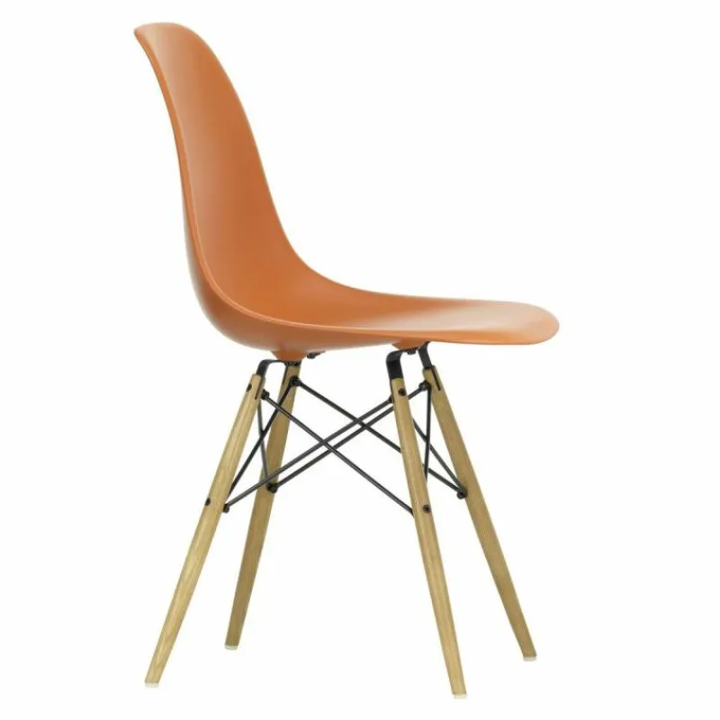 Sale Eames Plastic Chair DSW Stoel Esdoorn Gelig Eetkamerstoelen