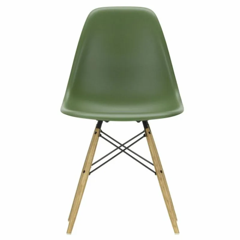Sale Eames Plastic Chair DSW Stoel Esdoorn Gelig Eetkamerstoelen
