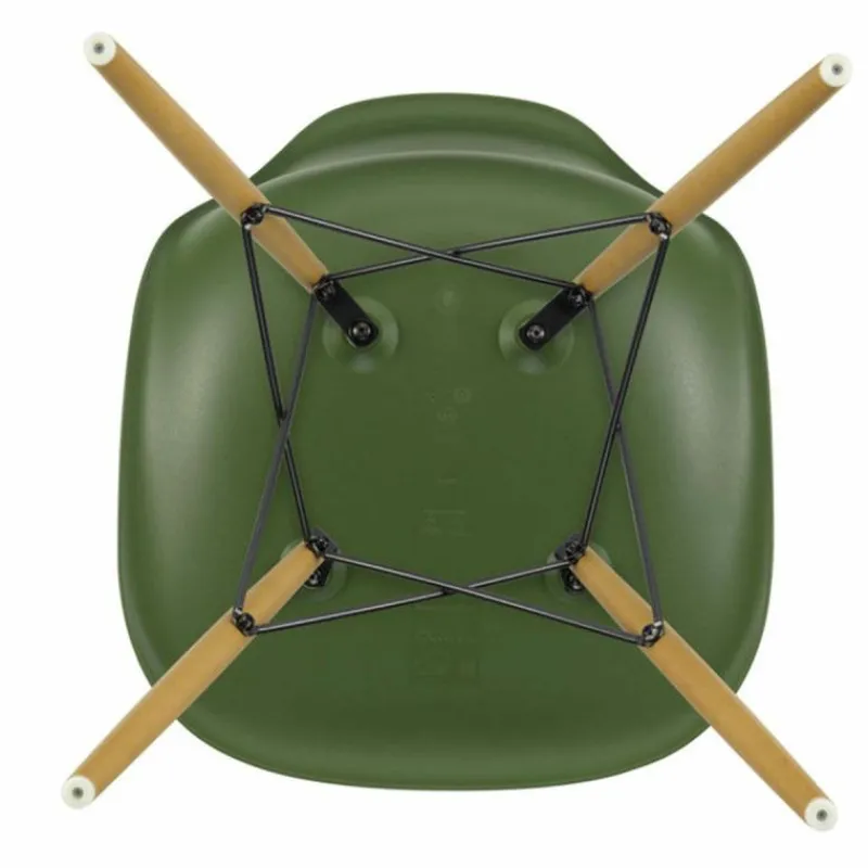 Sale Eames Plastic Chair DSW Stoel Esdoorn Gelig Eetkamerstoelen