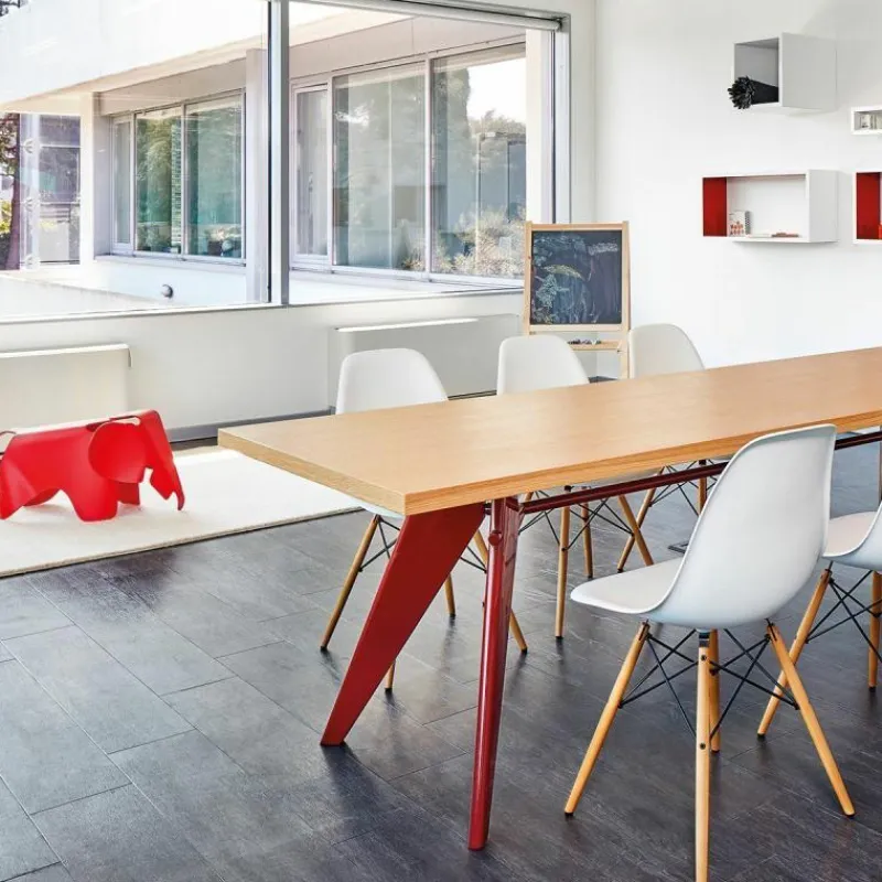 Sale Eames Plastic Chair DSW Stoel Esdoorn Gelig Eetkamerstoelen