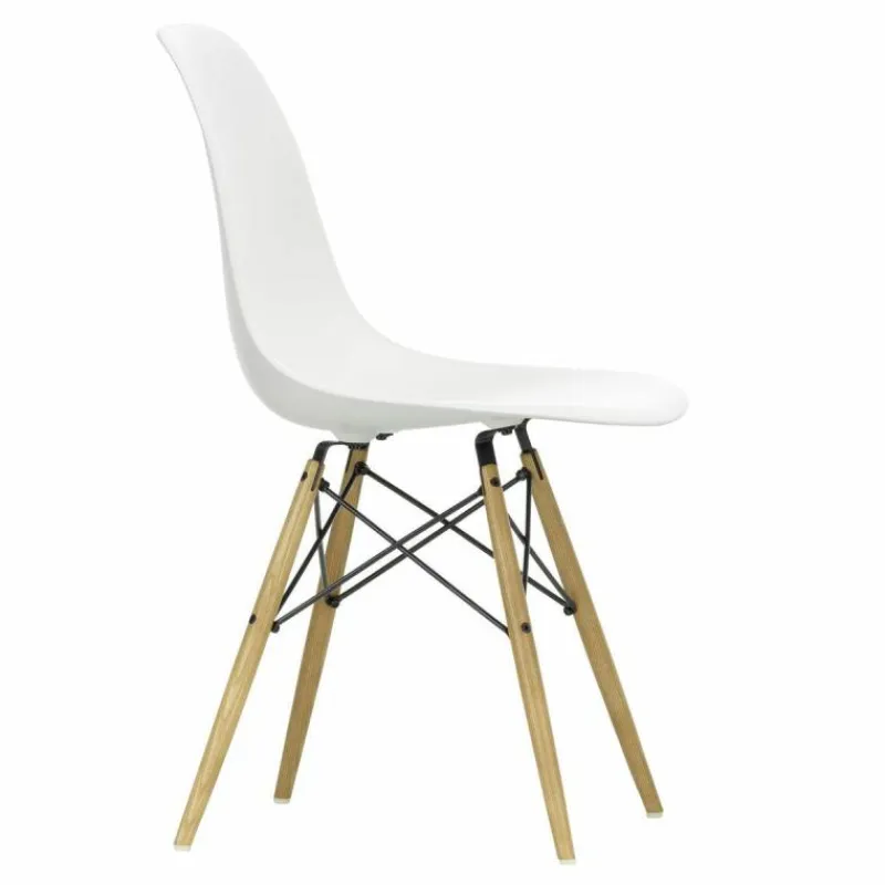 Sale Eames Plastic Chair DSW Stoel Esdoorn Gelig Eetkamerstoelen