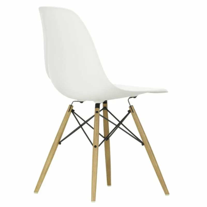 Sale Eames Plastic Chair DSW Stoel Esdoorn Gelig Eetkamerstoelen