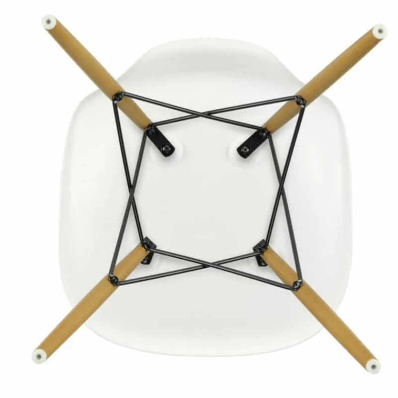 Sale Eames Plastic Chair DSW Stoel Esdoorn Gelig Eetkamerstoelen