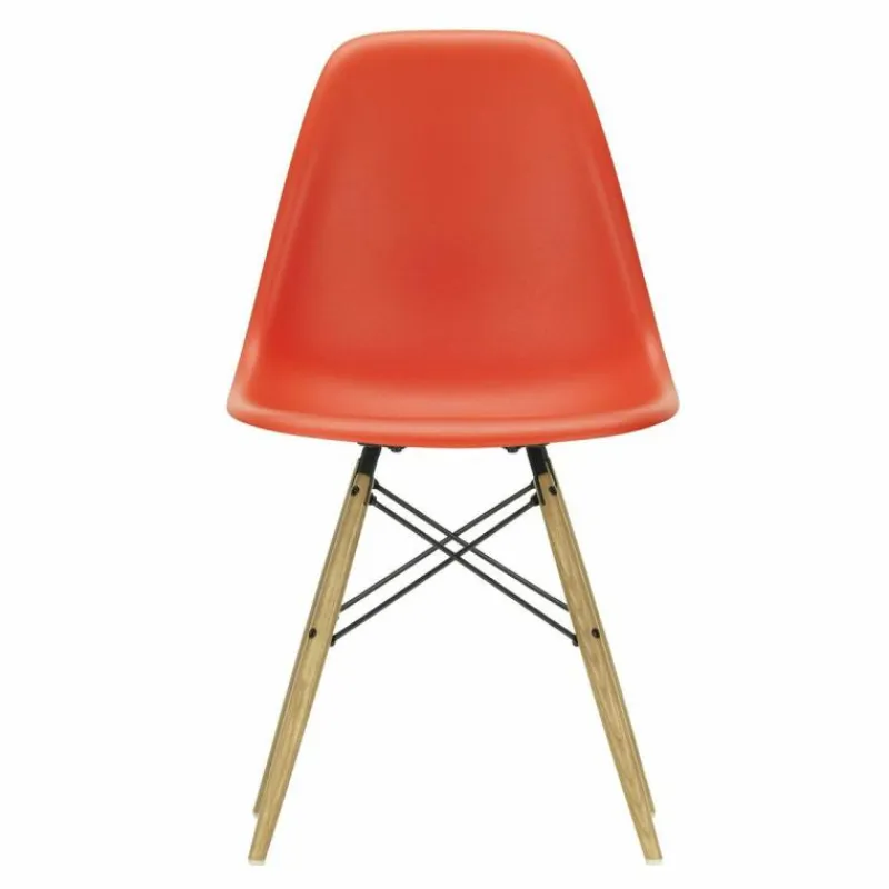 Sale Eames Plastic Chair DSW Stoel Esdoorn Gelig Eetkamerstoelen