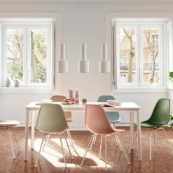 New Eames Plastic Chair DSX Wit Eetkamerstoelen