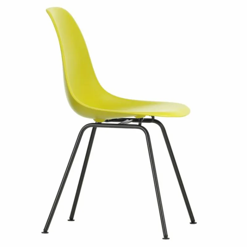 Hot Eames Plastic Chair DSX Zwart Onderstel Eetkamerstoelen