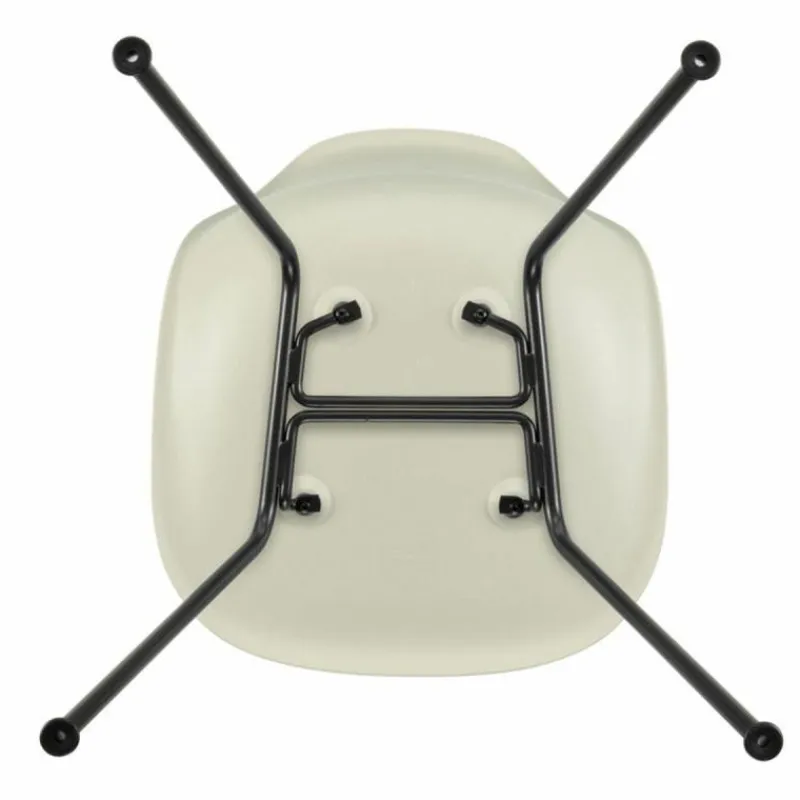 Hot Eames Plastic Chair DSX Zwart Onderstel Eetkamerstoelen