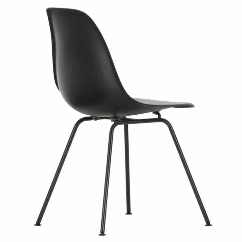 Hot Eames Plastic Chair DSX Zwart Onderstel Eetkamerstoelen