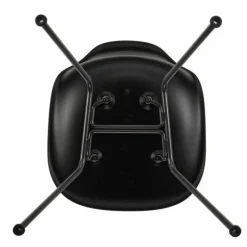 Hot Eames Plastic Chair DSX Zwart Onderstel Eetkamerstoelen