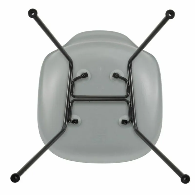 Hot Eames Plastic Chair DSX Zwart Onderstel Eetkamerstoelen